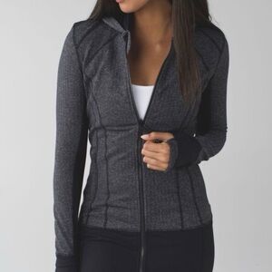 lululemon athletica Charcoal Gray Fitted Zip Hoodie vintage